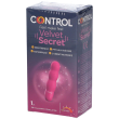control velvet secret 1 ministimolatore impermeabile, 1 pezzo, stimolatore sensoriale, tocco di seta