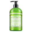 dr. bronner's sapone di zucchero bio lemongrass & lime 355 ml l