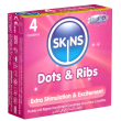 skins *dots & ribs* 4 pz preservativi