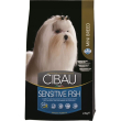 cibau sensitive fish mini - alimento completo per cani adulti di piccola taglia 2,5 kg