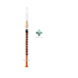 siringa per insulina extrafine 1ml 100 ui ago removibile 25 gauge 0,5x16 mm (1 pezzo)