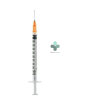 siringa per insulina extrafine 1ml 100 ui ago removibile 26 gauge 0,45x12 mm (1 pezzo)