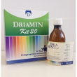driamin kit 20 flacone vuoto con misurino + etichetta e foglio illustrativo