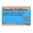 sanodet foliferro – integratore ferro e folati, 30 compresse da 500 mg