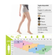 kamila collant comfort 70 denari (12/15 mmhg) maglia a rete punta chiusa colore playa taglia 2