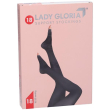 ladygloria 18 collant a compressione graduata da donna colore nero taglia 2, supporto leggero 18 mil