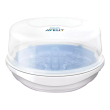 philips avent sterilizzatore a vapore per microonde per biberon e accessori per neonati, compatto e
