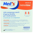 meds garza sterile cotone 10x10cm 100 pezzi