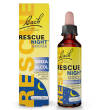 rescue fiori di bach night gocce senza alcol per stress e sonno notturno 20ml