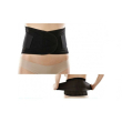 orione 3081 corsetto lombare steccato in tessuto traforato con tiranti nero s