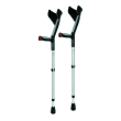safety stampella canadese lega soft, 1 pezzo – stampella regolabile antibrachiale in alluminio