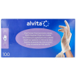 alvita guanti in vinile senza polvere taglia m 100 pezzi