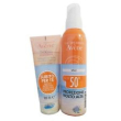 avene solare spray corpo spf 50+ 200 ml + trixera detergente 75 ml