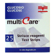 multicare in glucosio 25 strisce