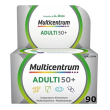 multicentrum adulti 50+, integratore multivitaminico completo, 90 compresse | con vitamina b e d