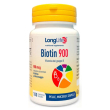 longlife biotin 900 mcg 100 compresse - integratore utile per il benessere di pelle e capelli