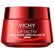 vichy liftactiv collagen specialist 16, crema viso anti-età spf50, 50 ml | ricaricabile, rughe prof