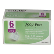accu fine ago per penna da insulina 6 mm 31 g 100 pezzi - aghi monouso per iniezione di insulina