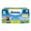 humana omogeneizzato con carne di manzo biologico 2x80 g pappa