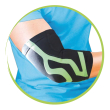 orione gomitiera con taping integrato power band nero s