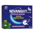 novanight tripla azione, integratore alimentare con melatonina per dormire, magnesio e griffonia, se