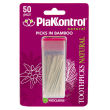 plakkontrol natural kontrol bastoncini in bamboo 50pz