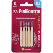 plakkontrol interbrush , 5 scovolini interdentali  da 0,6mm in bamboo