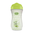 chicco shiny cup - tazza luminosa antigoccia termica 14m+ verde 266 ml
