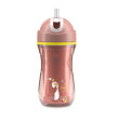 chicco - tazza antigoccia con cannuccia 14m+ rosa confezione 1 pezzo