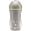 chicco sport cup tazza sport termica con cannuccia antigoccia 14m+ grigio 266ml