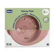 chicco warmy plate piatto per pappa calda 6m+ rosa