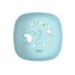 chicco ciotola con coperchio 6m+ in silicone azzurro