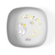 chicco ciotola con coperchio silicone grigia 6m+, 1 pezzo