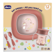 chicco set pappa rosa 12m+