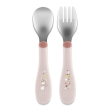 chicco posate inox rosa 18m+