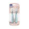 chicco posatine inox 18m+ azzurro