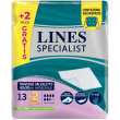 lines specialist - 13 traverse assorbenti salvaletto per incontinenza 60 x 90 cm