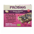 barretta fit&go frutta secca e cranberry senza glutine - probios 75 g