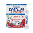integratore drenante drenlife linfodren, gusto frutti rossi, confezsione da 30 stick,