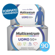 multicentrum uomo 50+ multivitaminico vitamina d c b zinco, 90cpr 12
