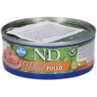 farmina n&d natural con pollo wet food per gatti adult 70 g mangime