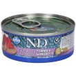 farmina n&d natural con tonno & gamberetto wet food per gatti adult 70