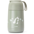 sage green contenitore termico con manico in silicone per cibi liquidi e solidi 620 ml