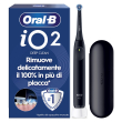 oral-b io 2 spazzolino elettrico, 1 testina di ricambio, custodia, nero