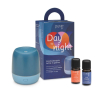purae kit day to night diffusore a ultrasuoni mini colore blu e azzurro + sinergia attiva + sinergia