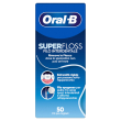 oral-b super floss - filo interdentale per rimuovere la placca