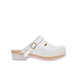 scholl - clog supercomfort blu white unisex taglia 43 confezione 1 paio