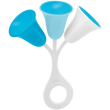 chicco gioco trillino tulipano azzurro
