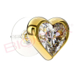 bjt389 orecchino queen eleanor 6mm gold plated