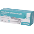 eurospital siringe sterili monouso 2,5 ml 10 pezzi pz siringhe